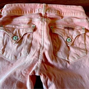 Hudson peach skinny jeans size 28